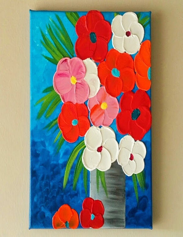 Amazing Abstract Flower Paintings For Your Living Room 13 1