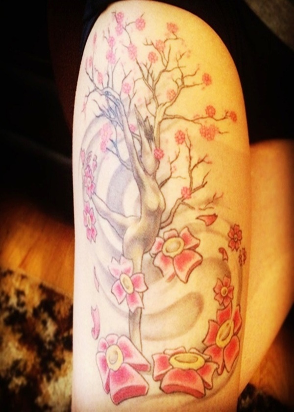 Cherry Blossom Tattoo Designs That Are So Gorgeous 11