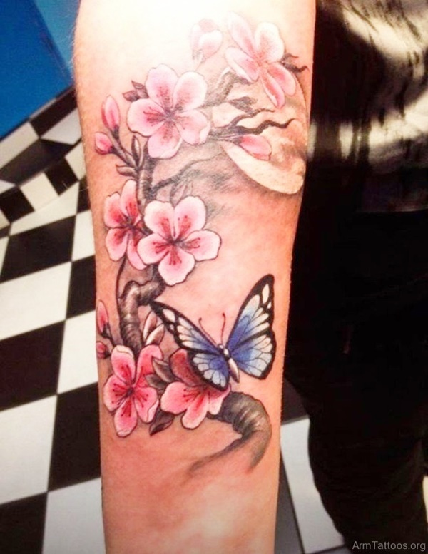 Cherry Blossom Tattoo Designs That Are So Gorgeous 16