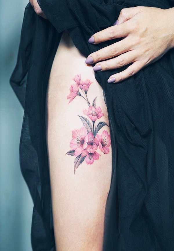 Cherry Blossom Tattoo Designs That Are So Gorgeous 23