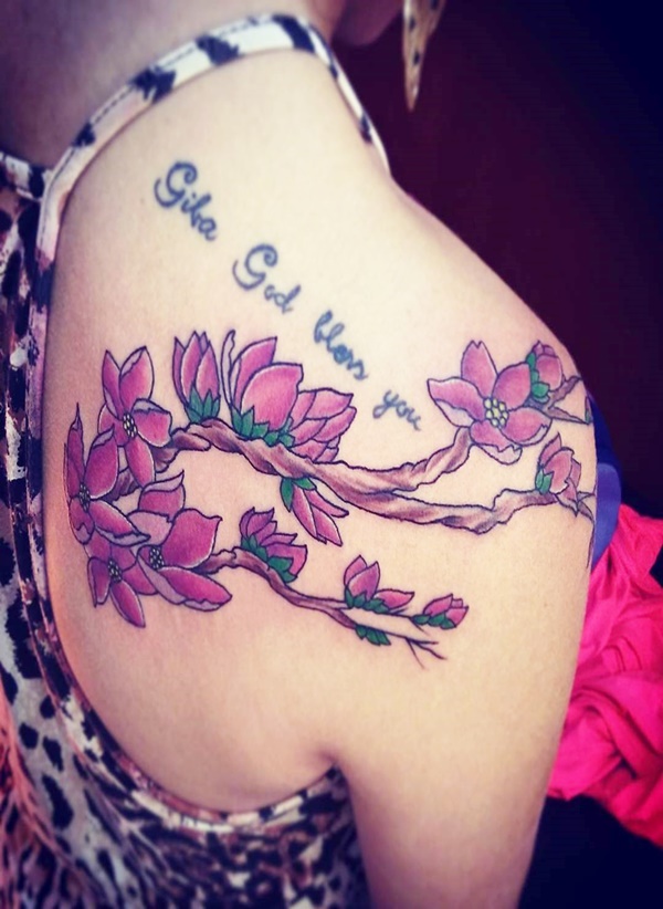 Cherry Blossom Tattoo Designs That Are So Gorgeous 6