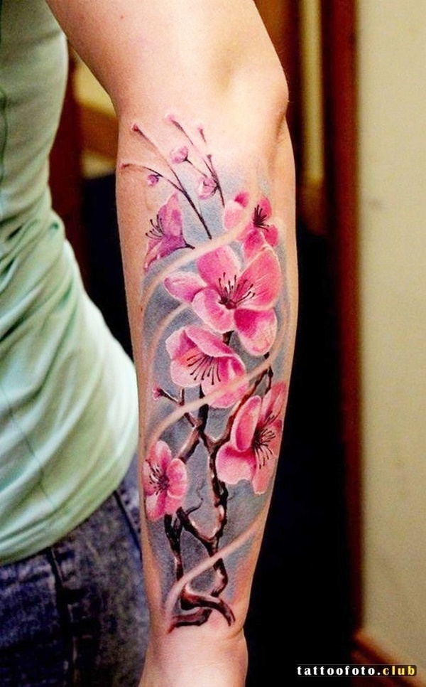 Cherry Blossom Tattoo Designs That Are So Gorgeous 9