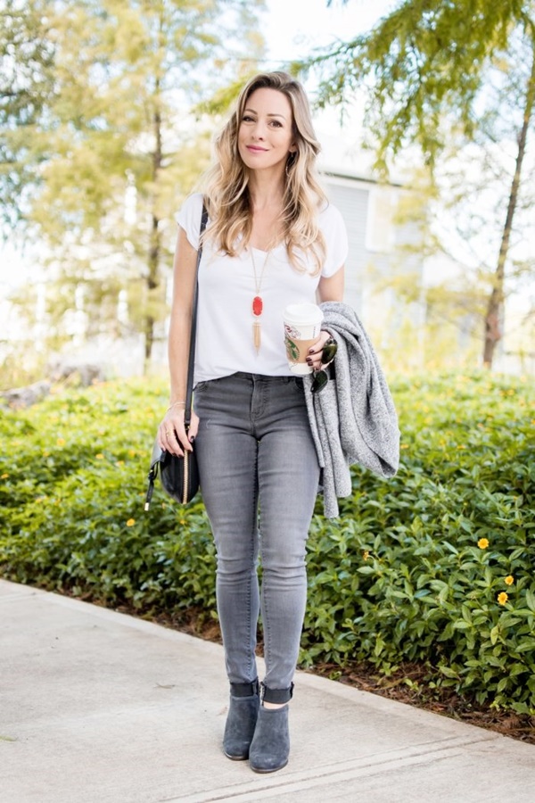 Outstanding Grey Jeans Outfit Ideas For Women