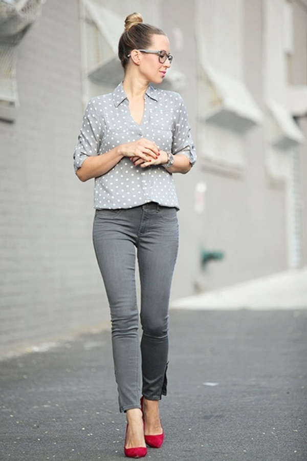 Outstanding Grey Jeans Outfit Ideas For Women