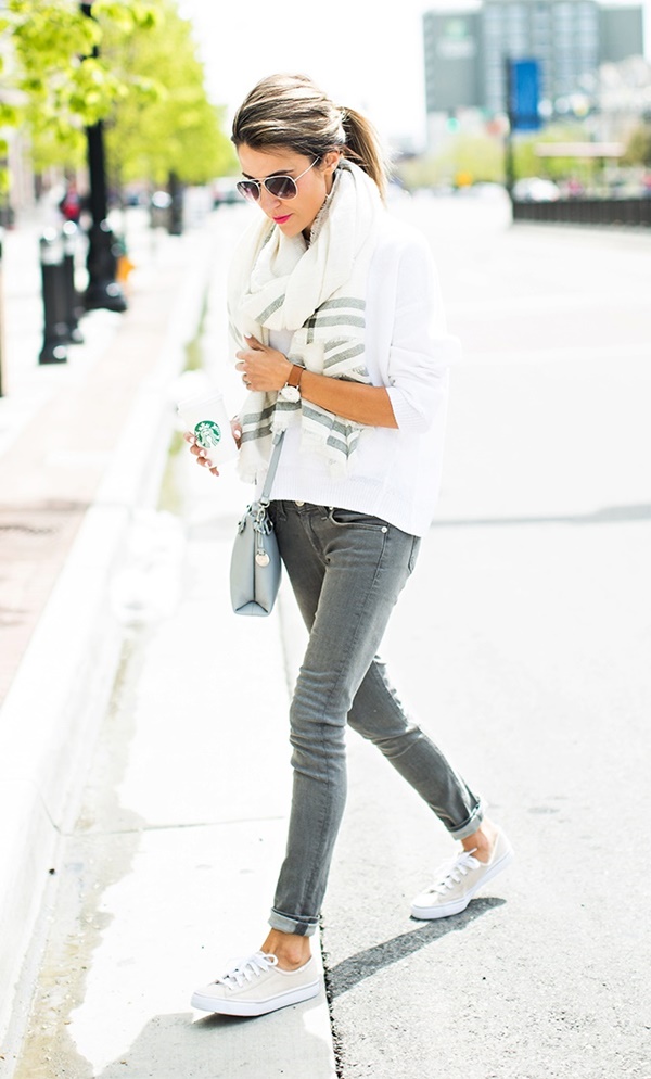 Outstanding Grey Jeans Outfit Ideas For Women