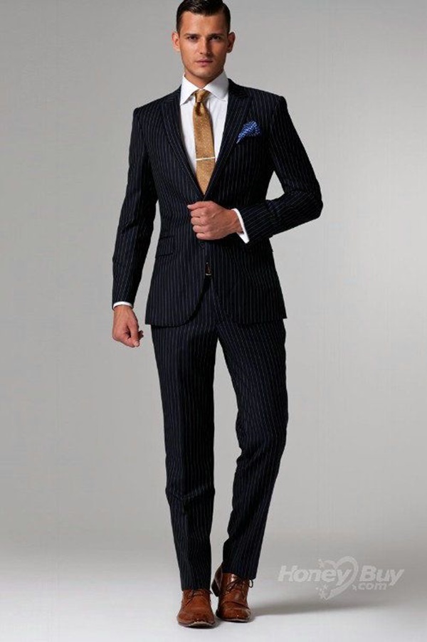 34 Stylish Black Suit With Brown Shoes Outfits For Men