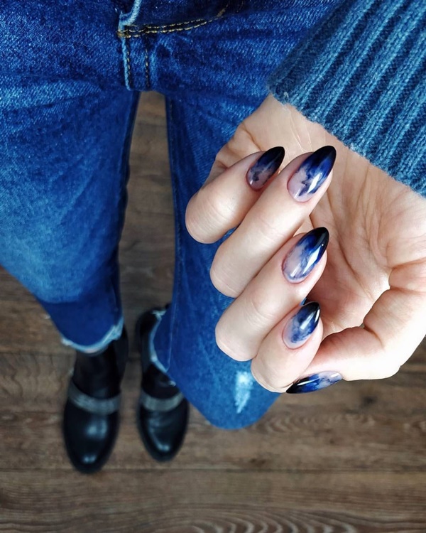 Classy Dark Blue Nail Designs You’ll Love