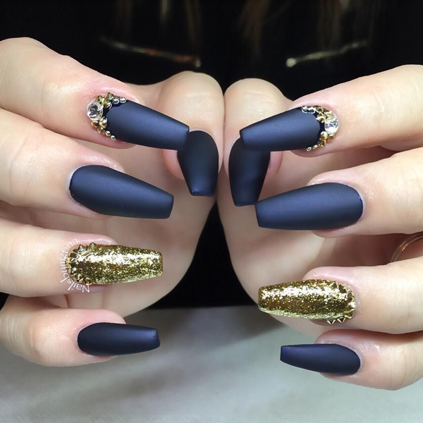 27 Cute Dark Blue Nail Designs You’ll Love - wordpress-365054-1137990