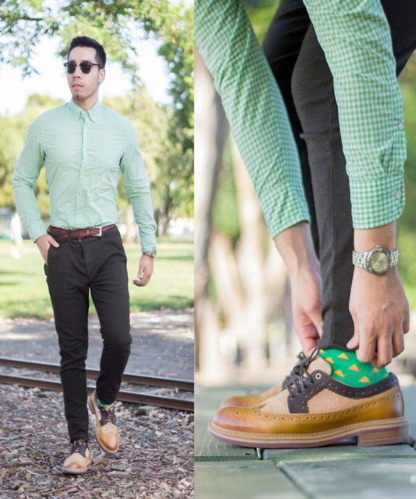 light green shirt outfit